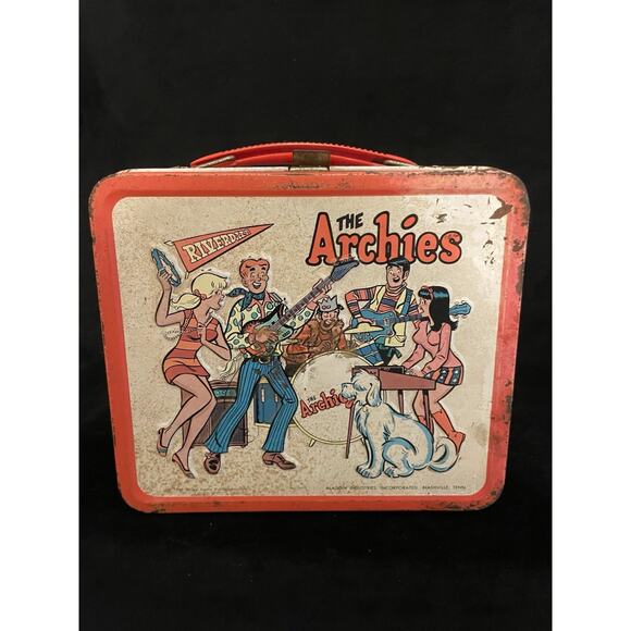 Vintage 1969 The Archies Lunch Box Aladdin Tin Metal Lunch Box No Thermos